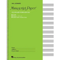 Standard Wirebound Manuscript Paper Green Cover 12 Staves Per Page Music Notation Guide for Composers Students and Musicians Hal Leonard Spiral-Bound