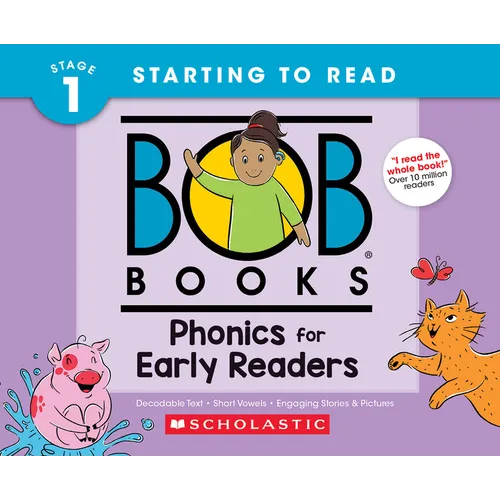 Bob Books - Phonics for Early Readers Hardcover Bind-Up Phonics, Ages 4 and Up, Kindergarten (Stage 1: Starting to Read)
